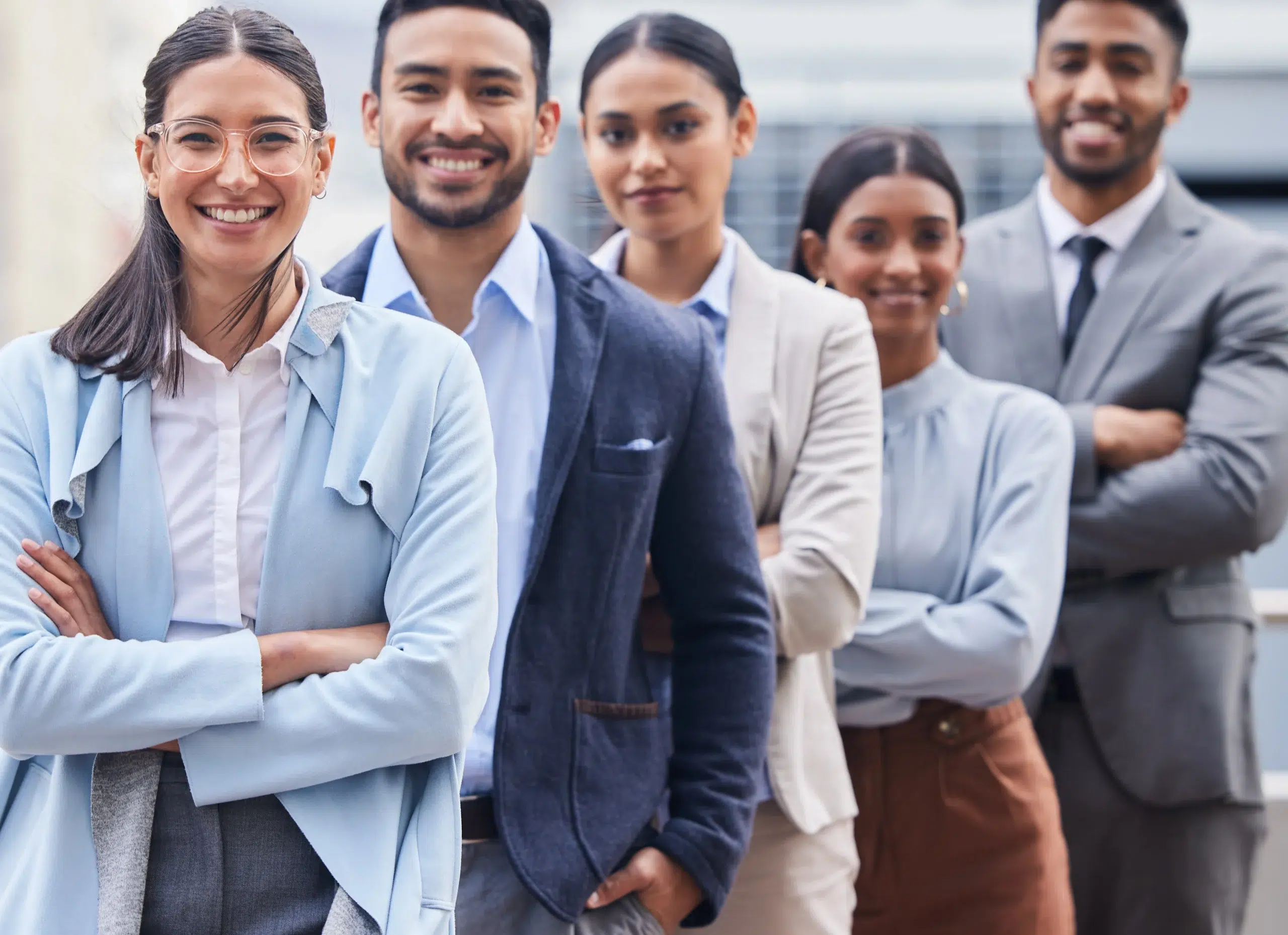 Confident nearshore finance team ready to deliver payroll outsourcing services for U.S. businesses