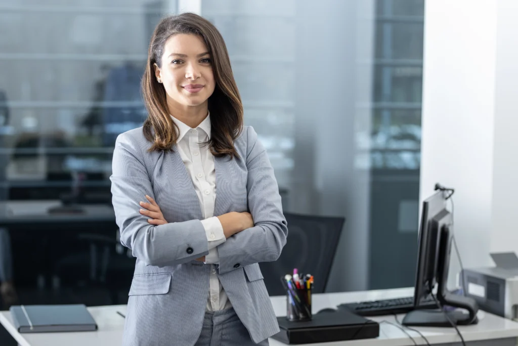 Confident AR specialist ready to manage denial follow-up and collections as part of an outsource accounts receivable engagement for healthcare organizations