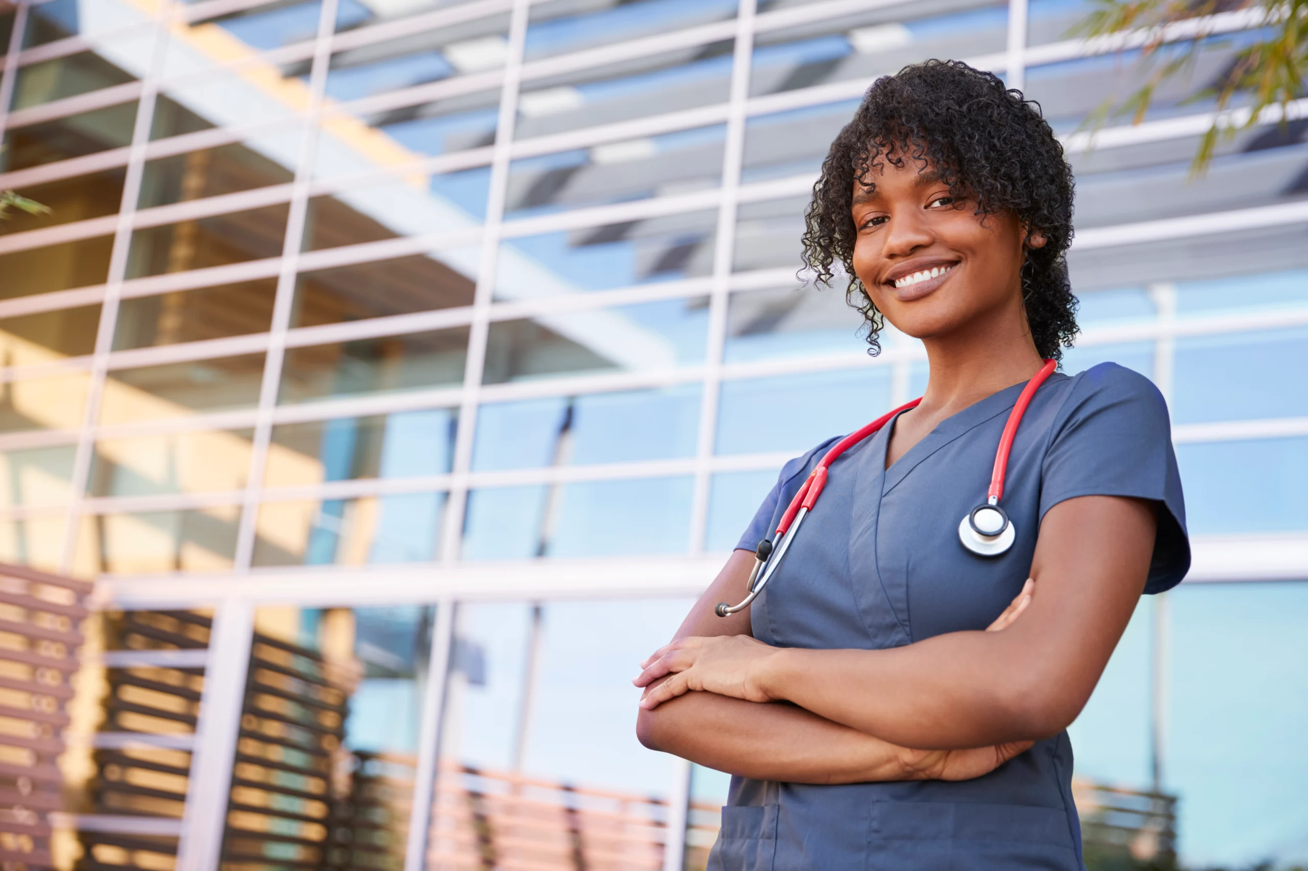 Healthcare professional confident after asking the right questions to outsourcing companies