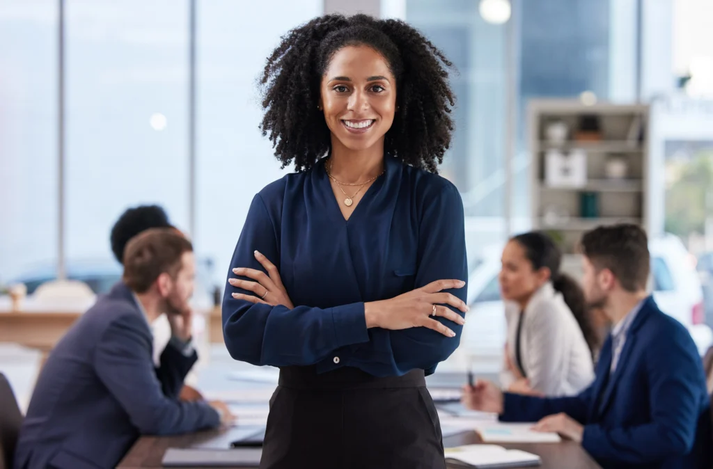 Business executive deciding on an offshore staffing partner for her company