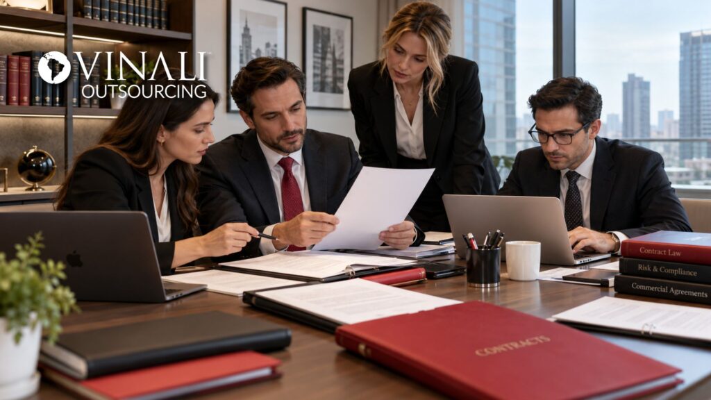 Vinali legal team supporting contract management outsourcing for a law firm client
