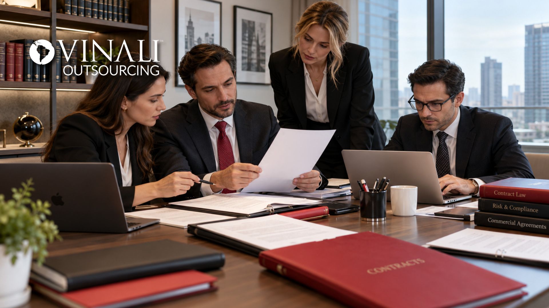 Vinali legal team supporting contract management outsourcing for a law firm client