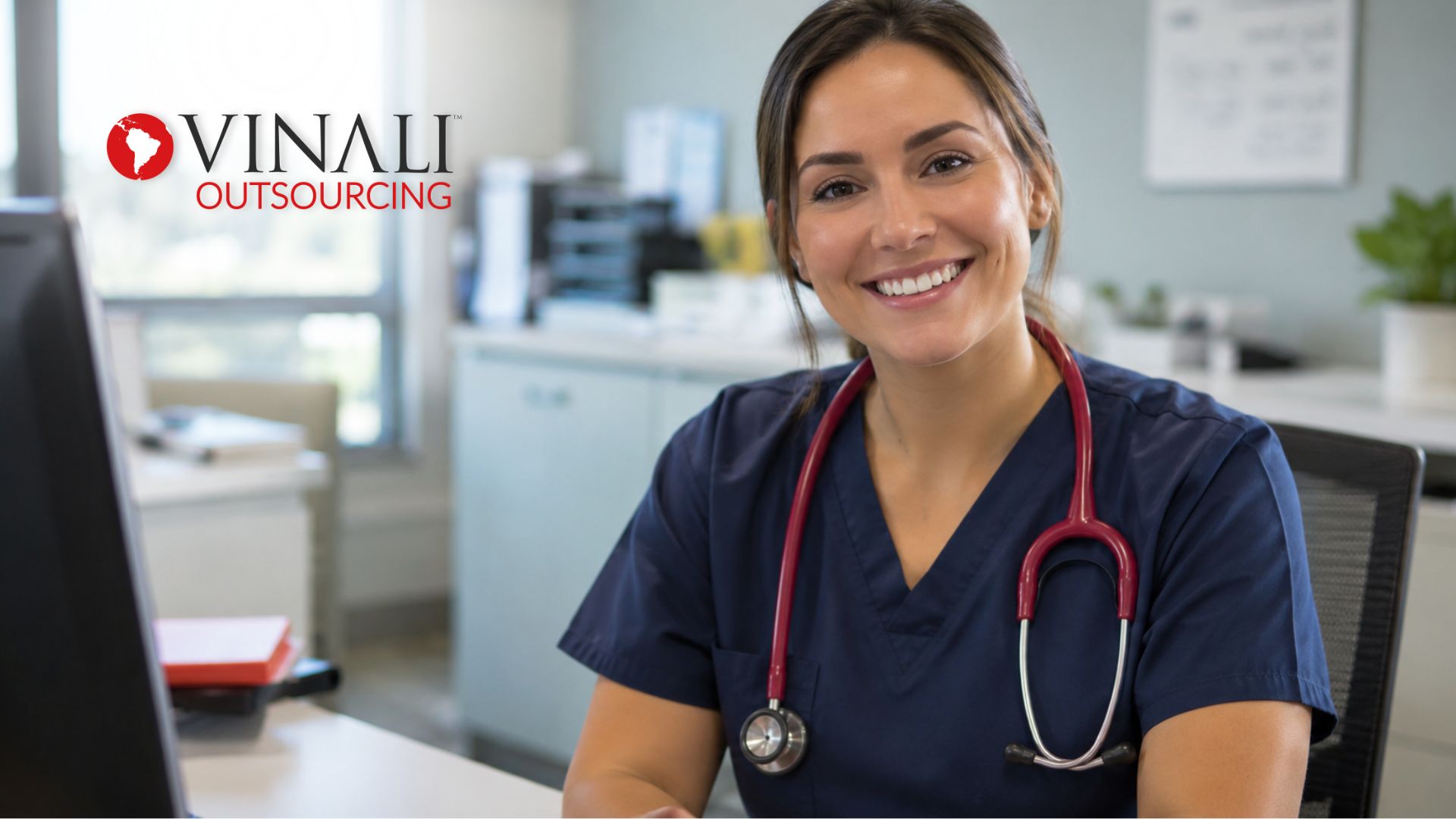Vinali clinical coordinator supporting home health nursing services from her desk