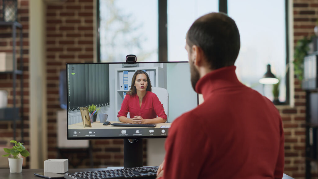Telehealth Outsourcing: What the 2027 Medicare Extension Means for Your Practice 3 Senior patient on a telehealth video call, the kind of visit a telehealth outsourcing partner supports